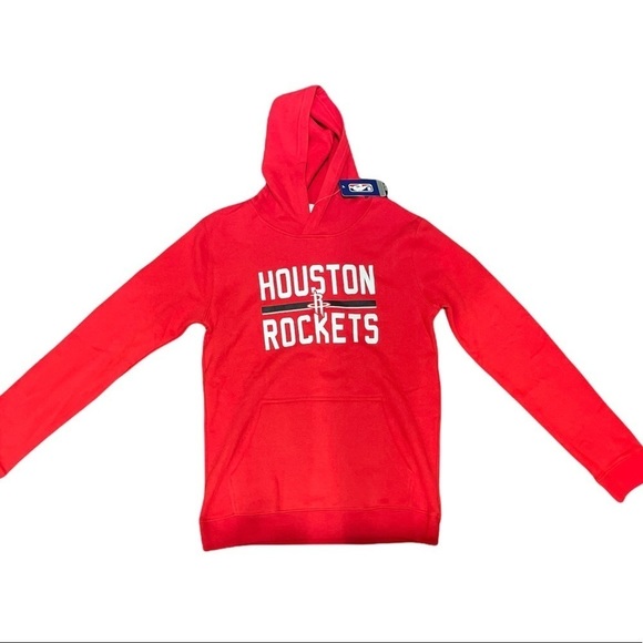 NBA Other - BOYS NBA HOUSTON ROCKETS SWEATSHIRT WITH HOODIE IN RED